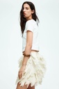 Chân váy chiffon diềm nhún
