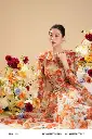 ÁO TƠ HOA NỀN TRẮNG TAY PHỒNG BÈO CỔ